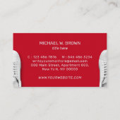 Grijze Gym Sneaker Sport Shoes Visitekaartje (Achterkant)