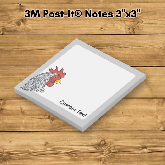 Grijze Haan Kop Post-it® Notes