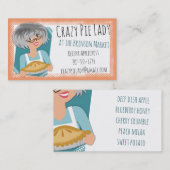 Grijze haardame bakkerij bakkerij visitekaartje (Voorkant / Achterkant)