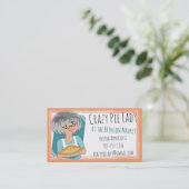 Grijze haardame bakkerij bakkerij visitekaartje (Staand voorkant)