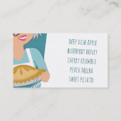 Grijze haardame bakkerij bakkerij visitekaartje (Achterkant)