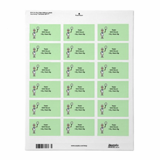 Grijze haarmannetjes Adresetiketten Etiket