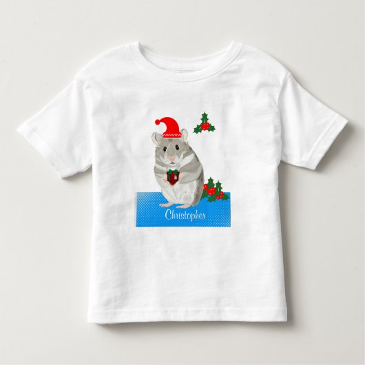 Grijze hamster gepersonaliseerd kinder shirts (Voorkant)