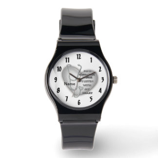 Grijze hart Geriatrische verpleegkundige Horloge