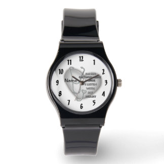 Grijze hart orthopedisch verpleegkundige horloge