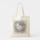 Grijze hart uitzonderlijke verpleegkundige tote bag (Achterkant)