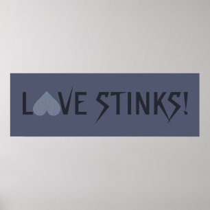 Grijze hartafwijking tegen Valentijn, aangepast po Poster