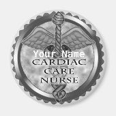 Grijze hartzorg verpleegster magneet (Voorkant)