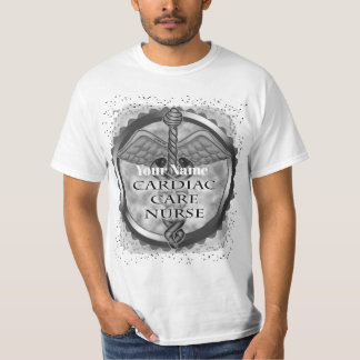 Grijze hartzorg verpleegster t-shirt