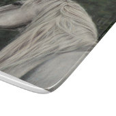 Grijze hengst op afstand snijplank (Hoek)