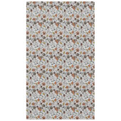 Grijze Herfst Oogst & Koe Schedel Bull Head Bloeme Tafelkleed (Voorkant)