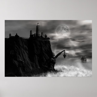 grijze herfst poster