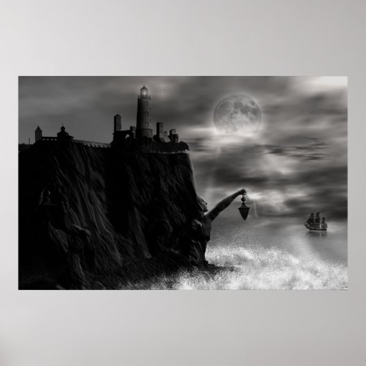 grijze herfst poster (Voorkant)