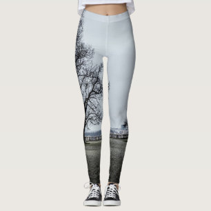 Grijze herfstdag in Praag Leggings
