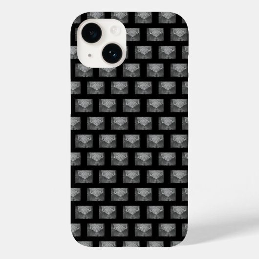 Grijze Hexagon Var 2 Case-Mate iPhone Case (Achterkant)