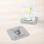 Grijze Hipster geit Kartonnen Onderzetters (Insitu)