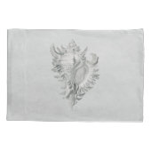 Grijze Hoesje Shell Pillow Kussensloop (Achterkant)