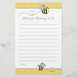 Grijze Hommels Advies Voor Moeder Baby Shower Kaar