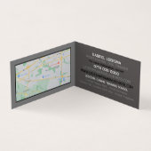 Grijze hond, Dog Trainer Visitekaartje (Binnen)