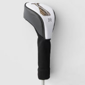Grijze Hond Golfheadcover (Schuin)