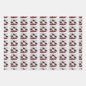 Grijze honden en rode harten   inpakpapier vel (Voorkant 3)