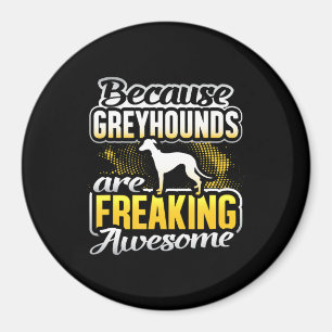 Grijze honden maken Geweldige Greyhound T-Shirt vr Magneet
