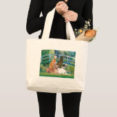 Grijze Honden (vier) - Brug Grote Tote Bag (Voorkant (product))