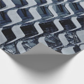 Grijze hoogbouw cadeaupapier (Hoek)