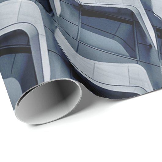 Grijze hoogbouw cadeaupapier (Rol Hoek)