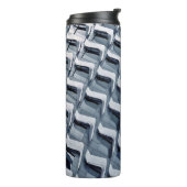 Grijze hoogbouw thermosbeker (Gedraaid links)