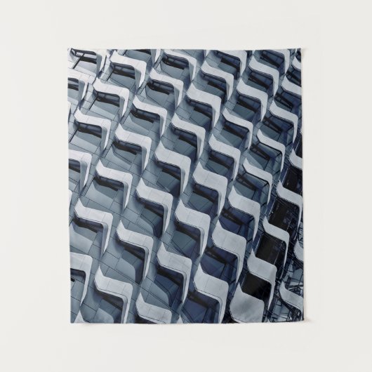Grijze hoogbouw wandkleed (Voorkant)