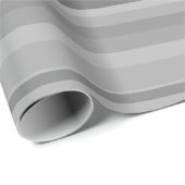 Grijze horizontale strepen cadeaupapier (Rol Hoek)