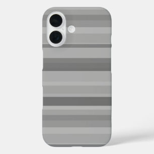 Grijze horizontale strepen iPhone 16 hoesje