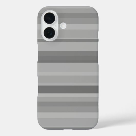 Grijze horizontale strepen Case-Mate iPhone case (Achterkant)