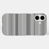 Grijze horizontale strepen Case-Mate iPhone case (Achterkant (horizontaal))