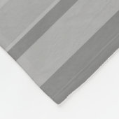 Grijze horizontale strepen fleece deken (Hoek)