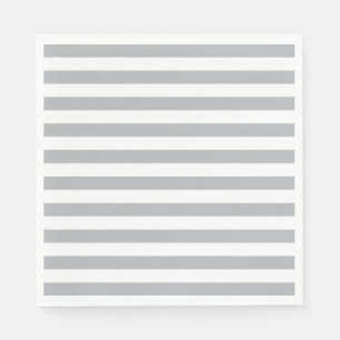 Grijze horizontale strepen servetten