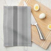 Grijze horizontale strepen theedoek (Quarter Fold)