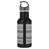 Grijze horizontale strepen waterfles  (Achterkant)