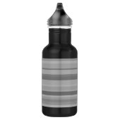 Grijze horizontale strepen waterfles  (Rechts)