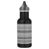 Grijze horizontale strepen waterfles  (Links)