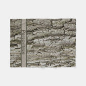 grijze houtdeken van het land fleece deken (Voorkant (Horizontaal))