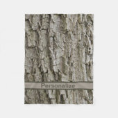 grijze houtdeken van het land fleece deken (Voorkant)