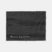 Grijze houten achtergrond Minimalistische Moderne  Fleece Deken (Voorkant (Horizontaal))