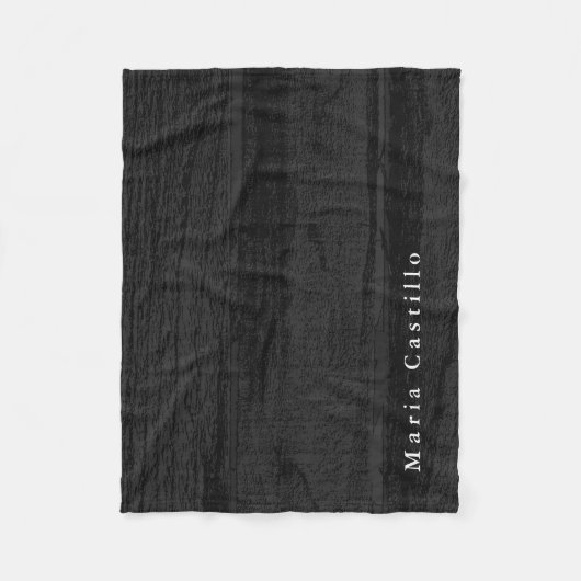 Grijze houten achtergrond Minimalistische Moderne  Fleece Deken (Voorkant)