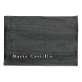 Grijze houten achtergrond Minimalistische Moderne  Kussensloop (Achterkant)