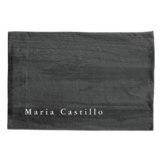 Grijze houten achtergrond Minimalistische Moderne  Kussensloop (Achterkant)