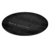 Grijze houten achtergrond Minimalistische Moderne  Snijplank (Hoek)