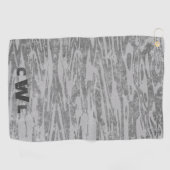 Grijze houten korrels golfhanddoek (Horizontaal)