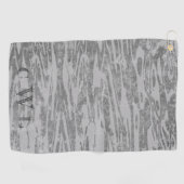 Grijze houten korrels golfhanddoek (Horizontaal)